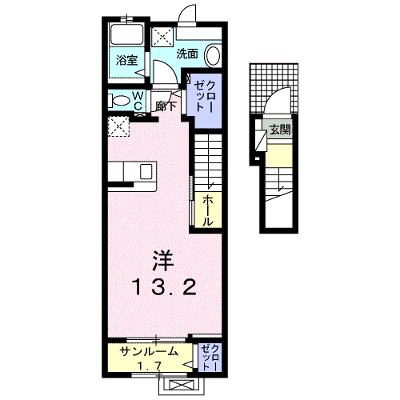 グランカーサドゥ 204【管理NO：1-024859701-02040】 ★家具家電は申し込み後に搬入します★の物件画像
