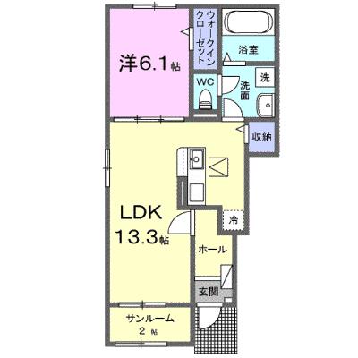 サンハイム３１０Ⅲ 101【管理NO：1-028689001-01010】 ★家具家電は申し込み後に搬入します★ ★2026年11月上旬入居可能★の物件画像