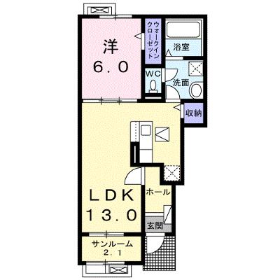 フルール 102【管理NO：1-027017601-01020】 ★家具家電は申し込み後に搬入します 2026年08月中旬入居可能の物件画像