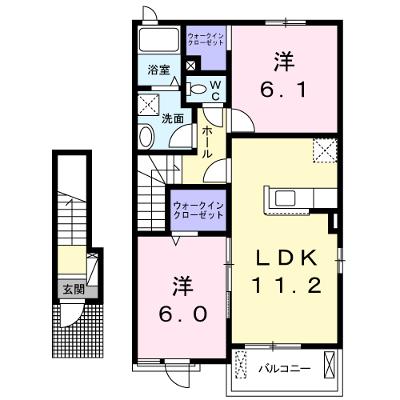 エトワール　Ⅱ 202【管理NO：1-018430301-02020】 2026年07月上旬入居可能の物件画像