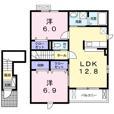 メゾンＮａＮａⅡ 203【管理NO：1-021880401-02030】 ★家具家電は申し込み後に搬入します 2026年08月下旬入居可能の物件画像
