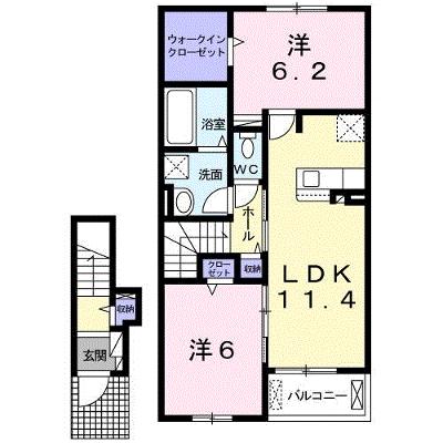 ヴェール　ポポラ 204【管理NO：1-024954201-02040】 ★家具家電は申し込み後に搬入します★ ★2026年08月下旬入居可能★の物件画像