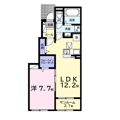 サン・デリアーナⅡ 103【管理NO：1-027755901-01030】 ★家具家電は申し込み後に搬入します 2026年08月中旬入居可能の物件画像