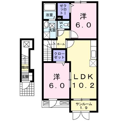 グランデー・ベル 204【管理NO：1-014978501-02040】 ★家具家電は申し込み後に搬入します 2026年08月下旬入居可能の物件画像