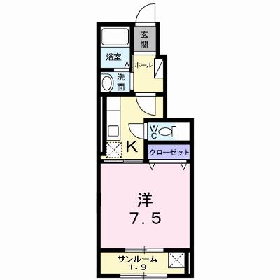 ジュラフ　Ｂ 104【管理NO：1-020397202-01040】 ★家具家電は申し込み後に搬入します★の物件画像