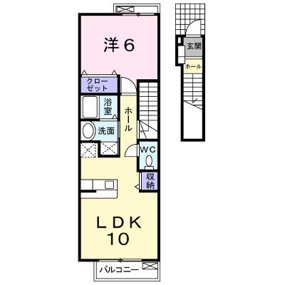 セイバリーⅠ 203【管理NO：1-013746601-02030】 ★家具家電は申し込み後に搬入します 2026年07月中旬入居可能の物件画像