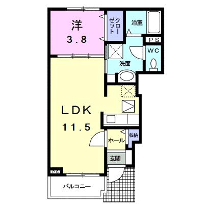 ラ　ソレイユ　ジョーヌ 102【管理NO：1-015968701-01020】 ★家具家電は申し込み後に搬入します 2026年07月中旬入居可能の物件画像