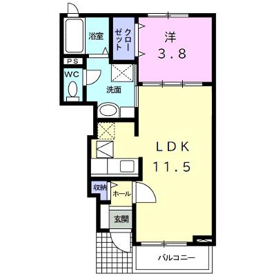 レクエルド　Ⅰ 103【管理NO：1-018157601-01030】 ★家具家電は申し込み後に搬入します 2026年08月中旬入居可能の物件画像