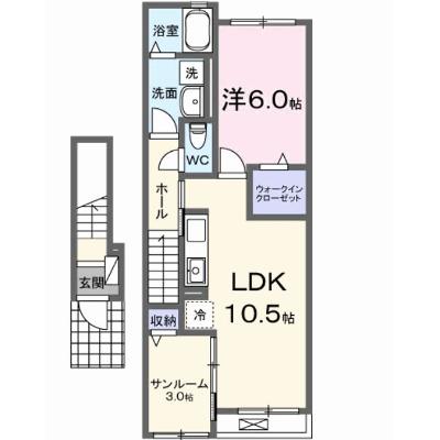 クルール　イースト 202【管理NO：1-028093801-02020】 ★家具家電は申し込み後に搬入します★ ★2026年09月上旬入居可能★の物件画像