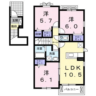 エスケー　レジデンス 201【管理NO：1-022536001-02010】 ★家具家電は申し込み後に搬入します★の物件画像