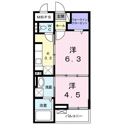 グリシーヌ 202【管理NO：1-022035101-02020】 ★家具家電は申し込み後に搬入します 2026年08月上旬入居可能の物件画像