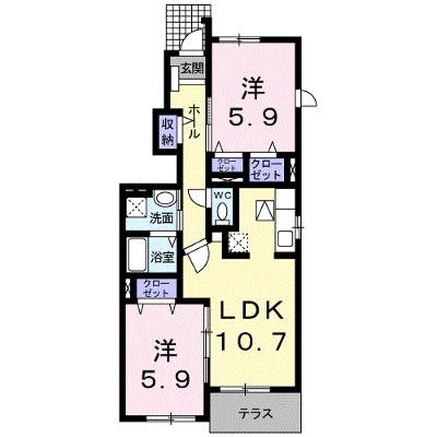 エーデル・ハイム西都台 101【管理NO：1-015459901-01010】 ★家具家電は申し込み後に搬入します 2026年09月上旬入居可能の物件画像