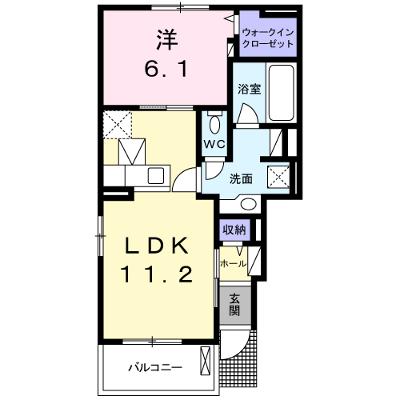 グランディアス．Ⅵ 101【管理NO：1-022336502-01010】 ★家具家電は申し込み後に搬入しますの物件画像
