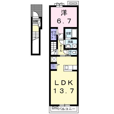 Ｂｌｕｅ　ｍｏｏｎ 202【管理NO：1-018556201-02020】 2026年08月中旬入居可能の物件画像