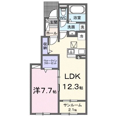 グレイス　ラヴィ 102【管理NO：1-028750901-01020】 ★家具家電は申し込み後に搬入します 2026年10月上旬入居可能の物件画像