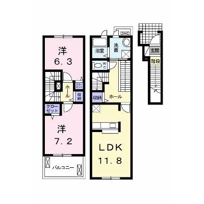 ソンレイルＳ 208【管理NO：1-017768001-02070】 ★家具家電は申し込み後に搬入します 2026年08月上旬入居可能の物件画像