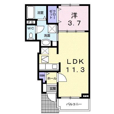 カーサ　エレガンテⅡ 103【管理NO：1-016261002-01030】 2026年07月下旬入居可能の物件画像