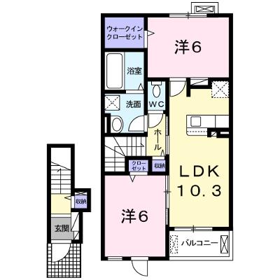 ディモーラ城見 202【管理NO：1-025134601-02020】 2026年08月上旬入居可能の物件画像