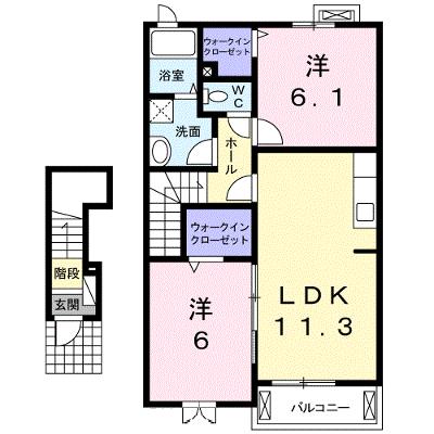 フィオーレ　Ⅱ 203【管理NO：1-016681302-02030】 ★家具家電は申し込み後に搬入します 2026年08月中旬入居可能の物件画像