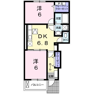 シャン・ド・フルール　Ｂ 101【管理NO：1-015979402-01010】 ★家具家電は申し込み後に搬入します 2026年08月上旬入居可能の物件画像