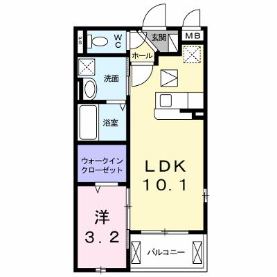 へりていじ桜井Ⅱ 102【管理NO：1-019990001-01020】 ★家具家電は申し込み後に搬入します 2026年08月中旬入居可能の物件画像