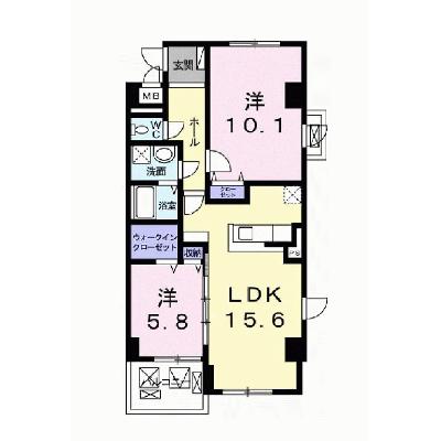 エアリーヒルズ芦屋 401【管理NO：1-019706501-04010】 ★家具家電は申し込み後に搬入します 2026年07月中旬入居可能の物件画像