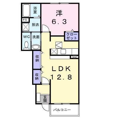 アクティフ　ジェルメⅡ 102【管理NO：1-013640402-01020】 ★家具家電は申し込み後に搬入します 2026年08月上旬入居可能の物件画像