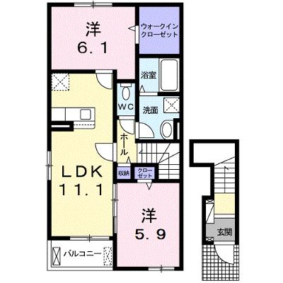 ソレイユ　メゾン　Ⅱ 201【管理NO：1-026167002-02010】 ★家具家電は申し込み後に搬入します 2026年08月中旬入居可能の物件画像
