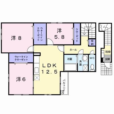 グリーン・ヒル２ 201【管理NO：1-016640201-02010】 ★家具家電は申し込み後に搬入します 2026年07月下旬入居可能の物件画像