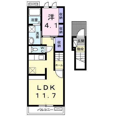 ベラ・ル－チェⅡ 202【管理NO：1-020217101-02020】 ★家具家電は申し込み後に搬入します★の物件画像