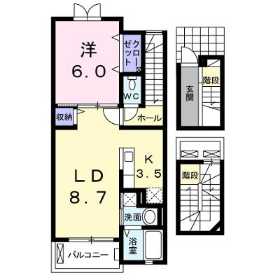 ウィステリア　ガーデン　Ａ 303【管理NO：1-016710601-03030】 ★家具家電は申し込み後に搬入します★ ★2026年08月上旬入居可能★の物件画像