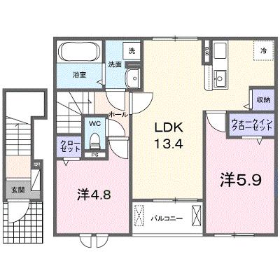 リーベハイム　桜 202【管理NO：1-027893901-02020】 ★家具家電は申し込み後に搬入します 2026年07月下旬入居可能の物件画像