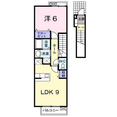 カレントハウス 205【管理NO：1-013831201-02040】 ★家具家電は申し込み後に搬入します★の物件画像