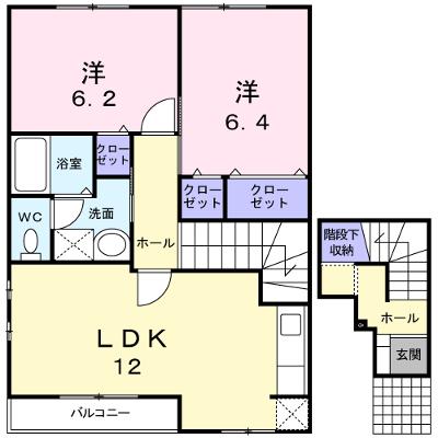 サンヒルズ弐番館 201【管理NO：1-010340102-02010】 ★家具家電は申し込み後に搬入します★の物件画像