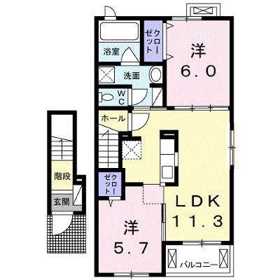 Ｂ－ｕｐ華　Ⅰ 203【管理NO：1-023074901-02030】 ★家具家電は申し込み後に搬入します★ ★2026年09月中旬入居可能★の物件画像