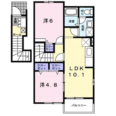 クリアネス丹生 201【管理NO：1-014232001-02010】 ★家具家電は申し込み後に搬入します★ ★2026年08月下旬入居可能★の物件画像