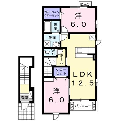 オーブ・ココ　Ⅲ 204【管理NO：1-018662401-02040】 ★家具家電は申し込み後に搬入します★の物件画像
