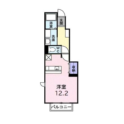 ジームスＢ 103【管理NO：1-013430302-01030】 ★家具家電は申し込み後に搬入します 2026年08月上旬入居可能の物件画像