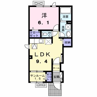 ラ・ファミーユ　５ 101【管理NO：1-027069401-01010】 ★家具家電は申し込み後に搬入しますの物件画像
