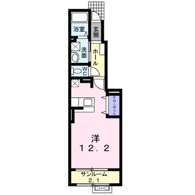 エルパス 103【管理NO：1-014836801-01030】 ★家具家電は申し込み後に搬入します 2026年10月中旬入居可能の物件画像