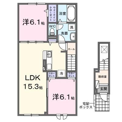 アンジェロⅢ 202【管理NO：1-027655303-02020】 ★家具家電は申し込み後に搬入します★ ★2026年08月下旬入居可能★の物件画像