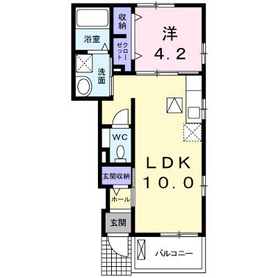 ポポラーレⅢ 104【管理NO：1-020424701-01040】 ★家具家電は申し込み後に搬入します★ ★2026年09月中旬入居可能★の物件画像