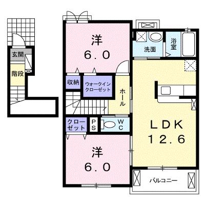 ポポラーレⅣ 202【管理NO：1-020424702-02020】 ★家具家電は申し込み後に搬入します★ ★2026年09月中旬入居可能★の物件画像