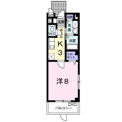 ラ・ポルト 201【管理NO：1-013289301-02010】 ★家具家電は申し込み後に搬入します 2026年09月中旬入居可能の物件画像