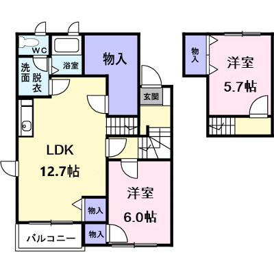 アルファ　スィートＢ 201【管理NO：1-010675902-02010】 ★家具家電は申し込み後に搬入しますの物件画像
