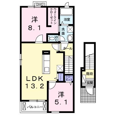クレール 201【管理NO：1-025156001-02010】 ★家具家電は申し込み後に搬入します★ ★2026年08月中旬入居可能★の物件画像