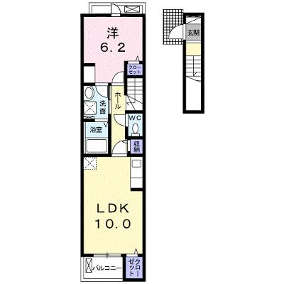 ブルグ　大塒 204【管理NO：1-023966901-02040】 ★家具家電は申し込み後に搬入します★の物件画像