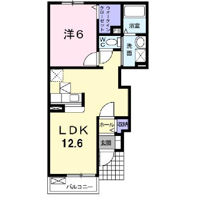 ポポラーレハイツＫ．Ｔ 103【管理NO：1-014750801-01030】 ★家具家電は申し込み後に搬入します★の物件画像