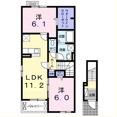 メゾンエトワールＦ 201【管理NO：1-024777301-02010】 ★家具家電は申し込み後に搬入します 2026年08月下旬入居可能の物件画像