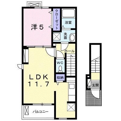 リズィエールⅠ 201【管理NO：1-019353601-02010】 ★家具家電は申し込み後に搬入します★の物件画像